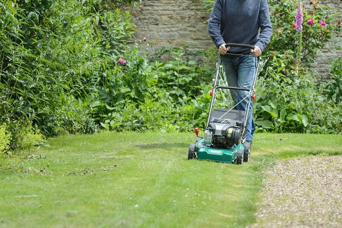 Mowing the lawn Mowing the lawn