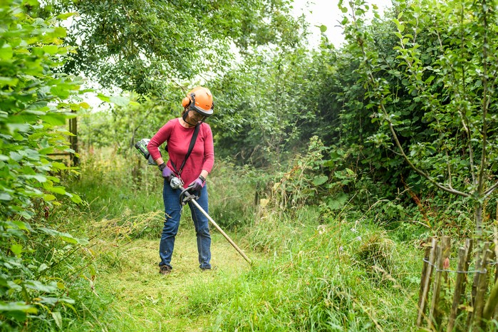 Cutting a wildflower meadow. Jason Ingram Cutting a wildflower meadow. Jason Ingram